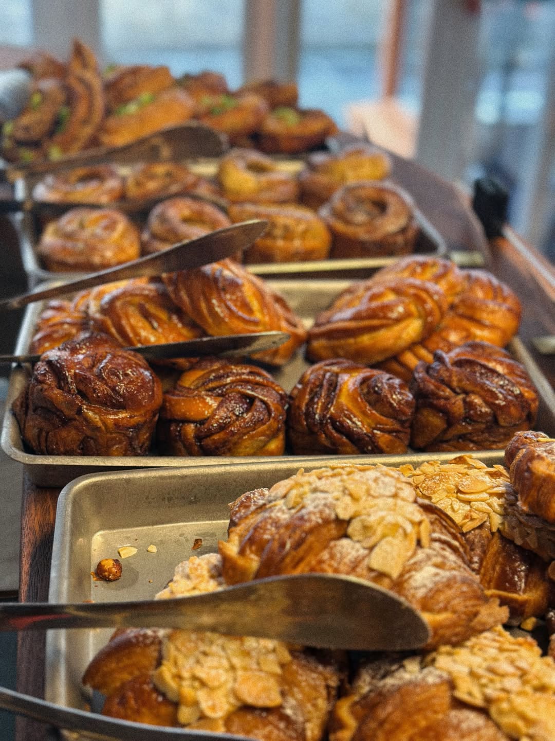 Fresh pastries in Morso Bakery's counter
